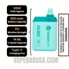 Simply Mint Kado Bar BR5000 Disposable Vape Specifications