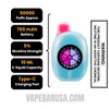 Blue Razz/Lemonade Flum UT Bar 50K Disposable Vape specifications
