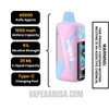 Pomegranate Blast Adjust MyRusher 40K Disposable Vape Specifications