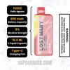 Raspberry Banana Lost Mary MT15000 Turbo Disposable Vape Specifications