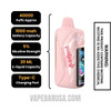 Georgia Peach Adjust MyRusher 40K Disposable Vape Specifications