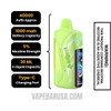 Sour Fcuking Fab Adjust MyRusher 40K Disposable Vape Specifications