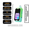 Sour Apple Ice Rifbar MixPro Ice 40K Disposable Vape Specifications