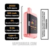 Strawberry Burst RAZ DC25000 Zero Nicotine Disposable Vape Specifications