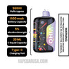 Blueberry Muffin VIHO TRX 50K Disposable Vape Specifications