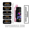 Cherry Strazz Dinner Lady Galax 60K Disposable Vape Specifications