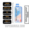 Blue Razz Ice Lost Mary MT35000 Disposable Vape - 0% Nic Specifications