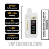 Peach Ringz OXBAR X Pod Juice Nic-Switch 35K Disposable Vape Specifications