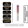 Cream Tobacco Voom Mesh 3000 Puffs Disposable Vape Specifications