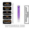 Grape Ice Voom Mesh 3000 Puffs Disposable Vape Specifications