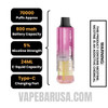Juicy Peach Ice Lost Mary Nera Fullview 70K Disposable Vape Pod Specifications