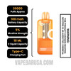 Pineapple Coconut Off Stamp X Crystal Cube 35K Disposable Vape Pod Specifications