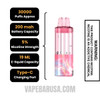 Strawber ry Mango Foger Switch Pro 30K Disposable Vape Pod Specifications