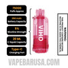Sour Strawberry VIHO Shadow 75K Vape Pod Specifications