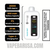 Miami Mint Cyclone Gust Pro 20K Zero Nicotine Disposable Vape Specifications