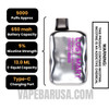 Raspberry Lemonade Lost Mary OS5000 Luster Edition Vape Specifications