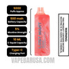 Strawberry Kiwi Ice Lost Mary MO5000 Disposable Vape Specifications