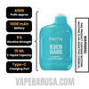 Rainbow Cotton Candy Esco Bars 6000 Puffs Disposable Vape Specifications