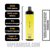 White Gummy Esco Bars 2500 Puffs Disposable Vape Specifications