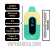 Honeyberry Cream Hidden Hills X Fifty Bar 20K Vape Specifications