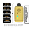 Watermelon Ice Gold Bar 24Seven Disposable Vape specifications