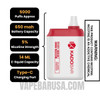 Classic Tobacco Kado Bar BR5000 Disposable Vape Specifications