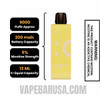 Strawberry Banana Off Stamp SW9000 Disposable Pod Specifications