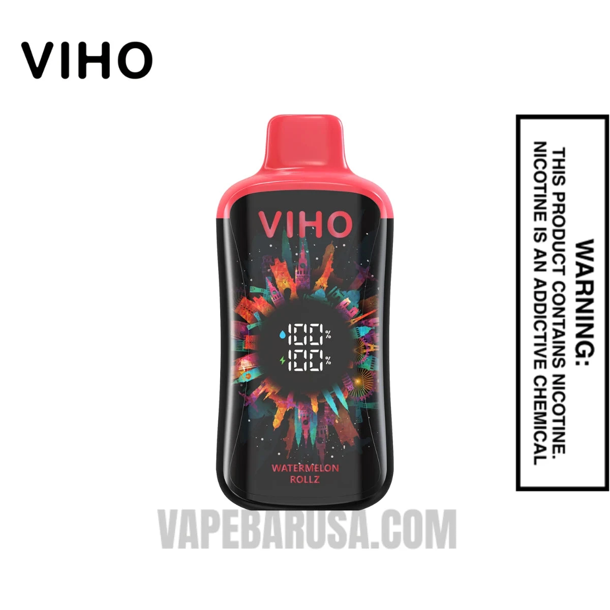 Watermelon Rollz VIHO Supercharge Pro Disposable Vape