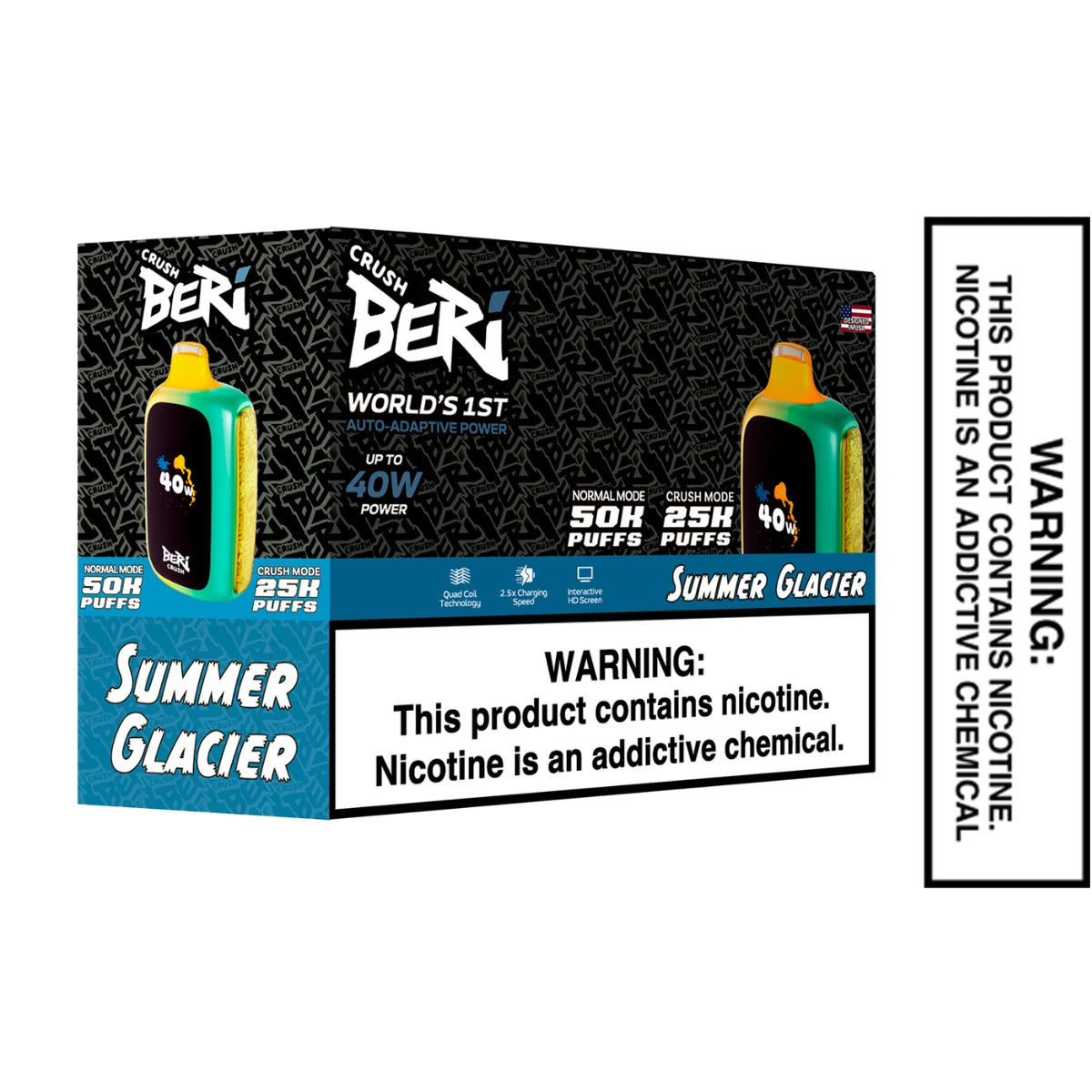 Summer Glacier Beri Crush 50K Disposable Vape With Bundle Box