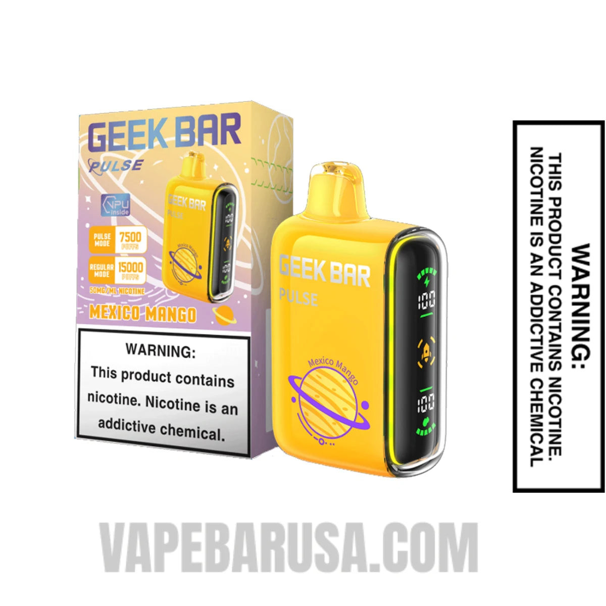 Mexico Mango Geek Bar Pulse Disposable Vape With Package Box