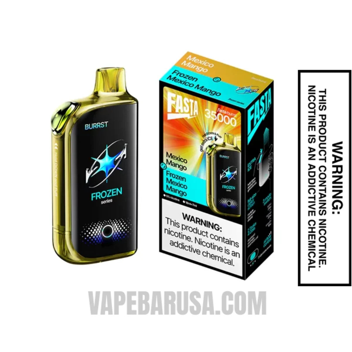 Mexico Mango Fasta Burrst 35000 (Frozen Series) Vape with Package Box