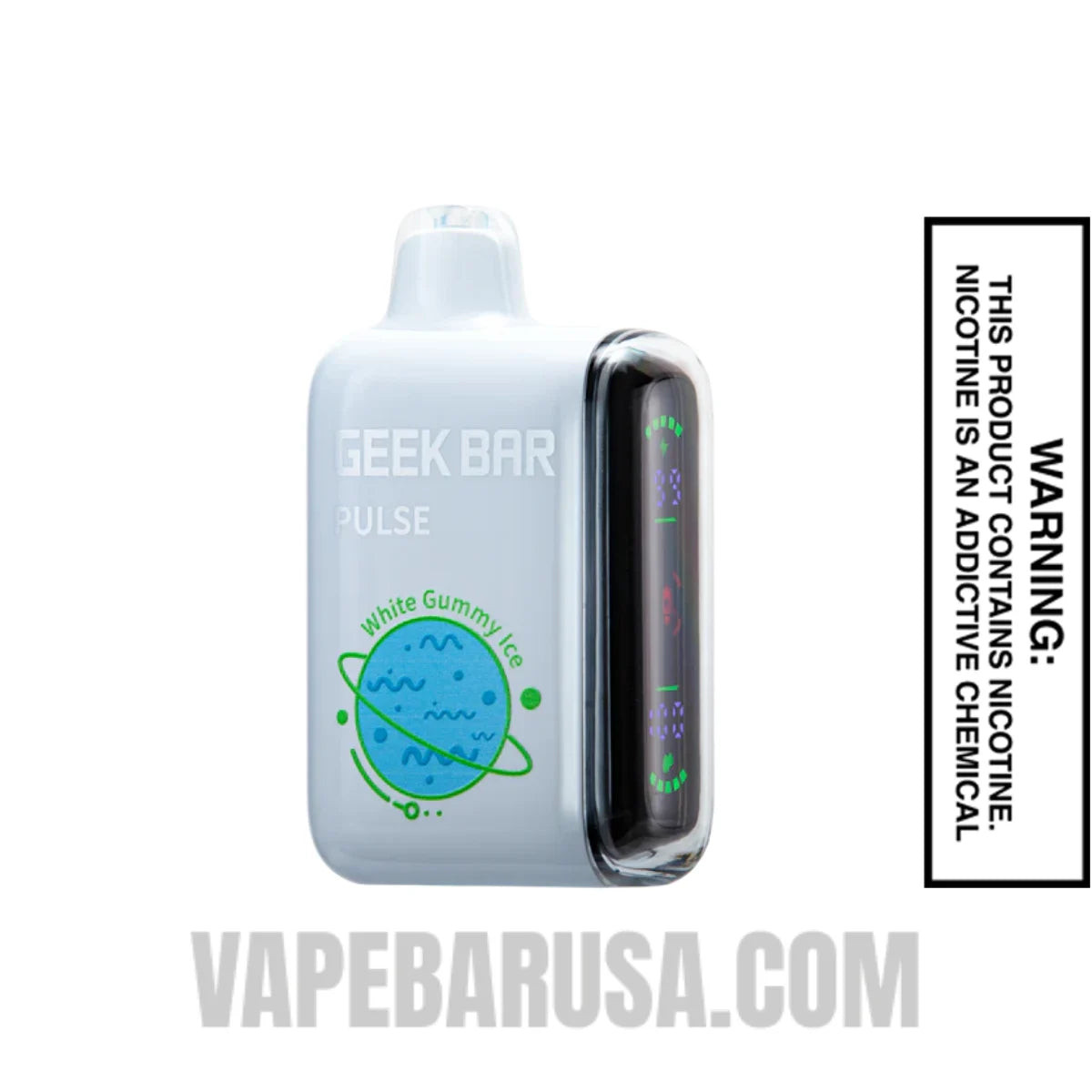White Gummy Ice Geek Bar Pulse Disposable Vape