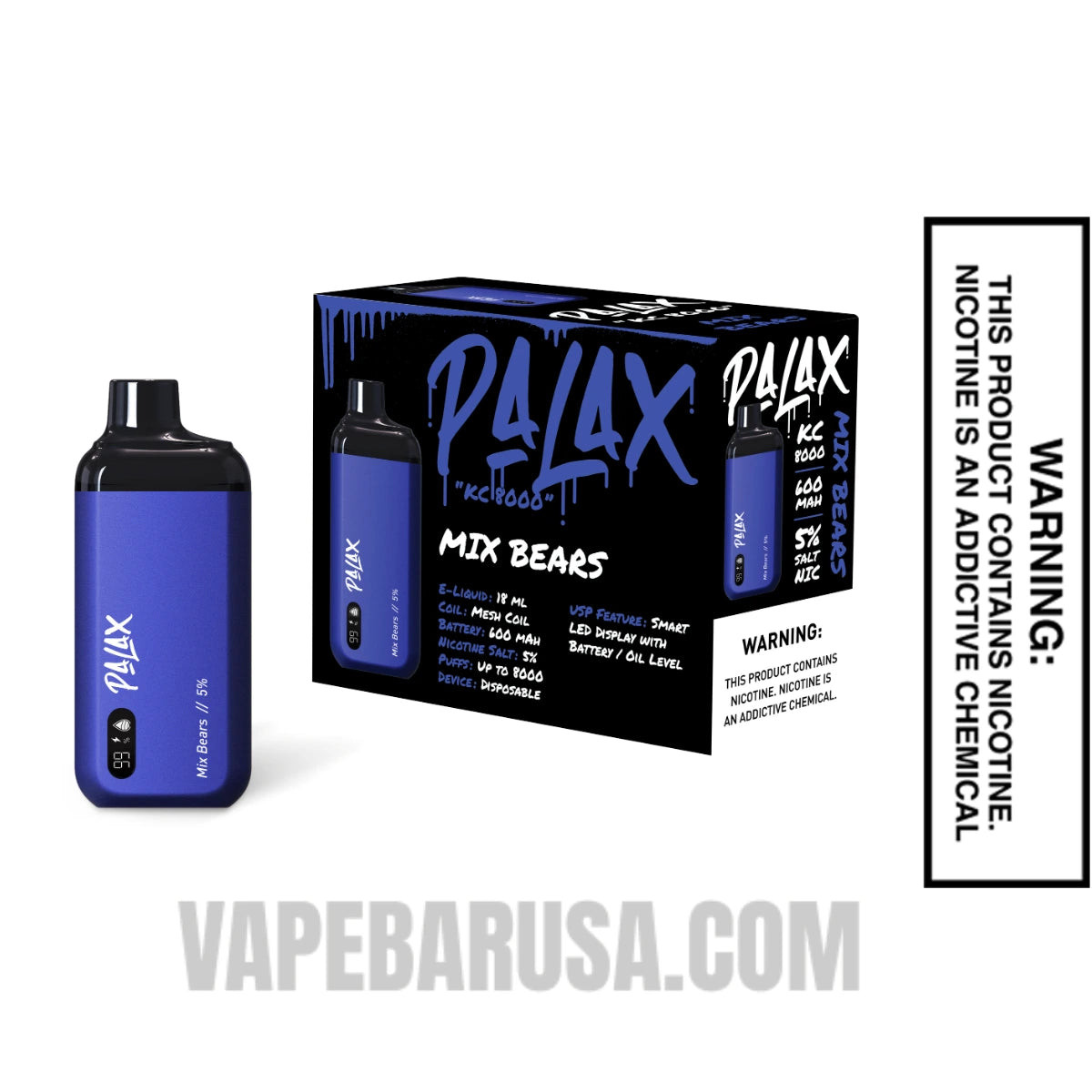 Palax Mix Bears KC8000 Disposable Vape With Bundle Pack
