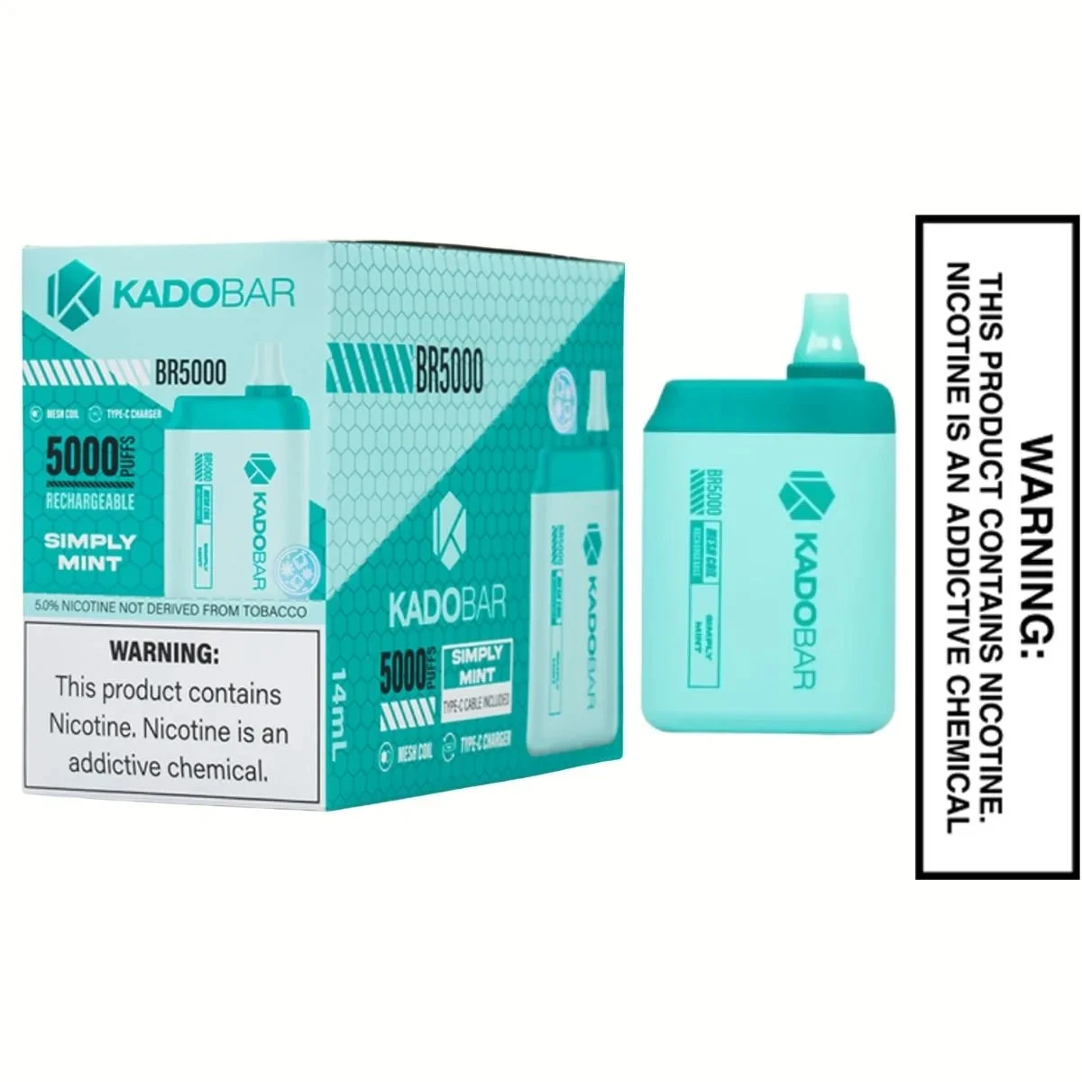 Simply Mint Kado Bar BR5000 Disposable Vape With Bundle Pack