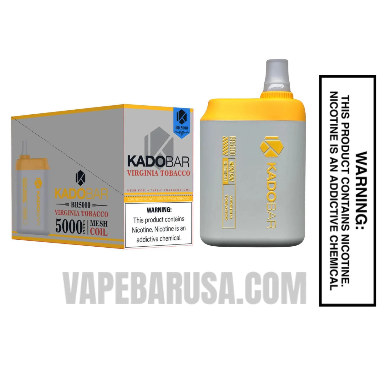 Virginia Tobacco Kado Bar BR5000 Disposable Vape