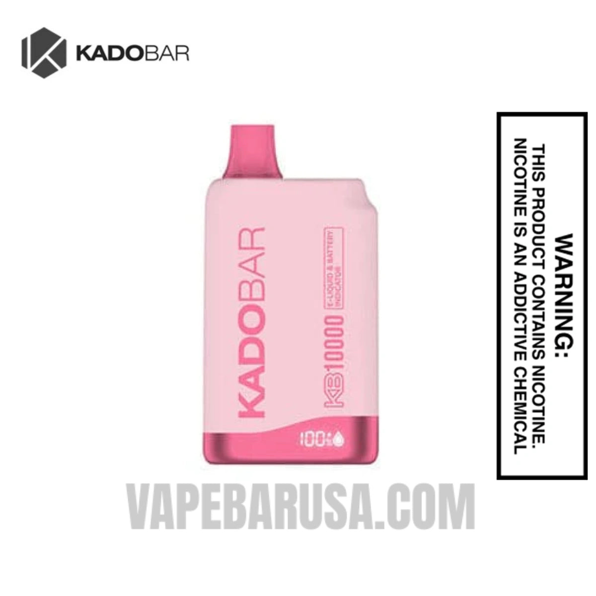 Georgia Peach Kado Bar 10000 Puffs 0% Nicotine Vape