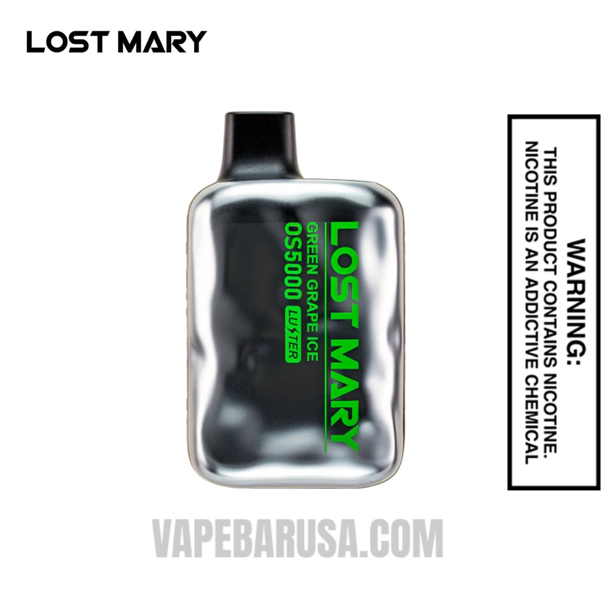Green Grape Ice Lost Mary OS5000 Luster Vape