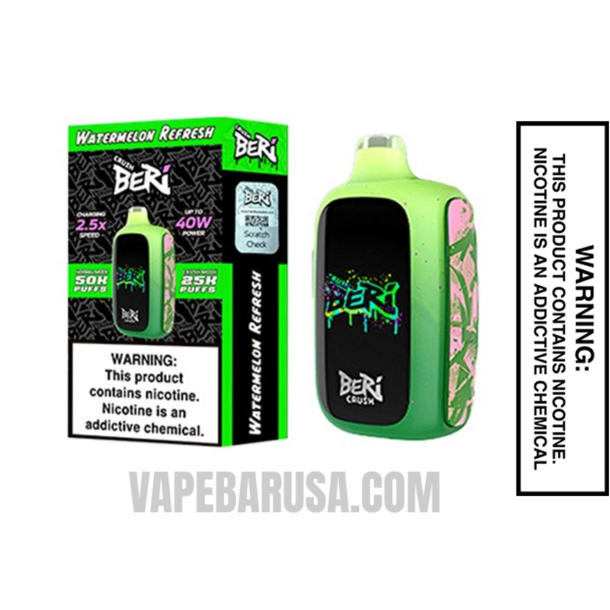 Watermelon Refresh Beri Crush 50K Disposable Vape With Package ox