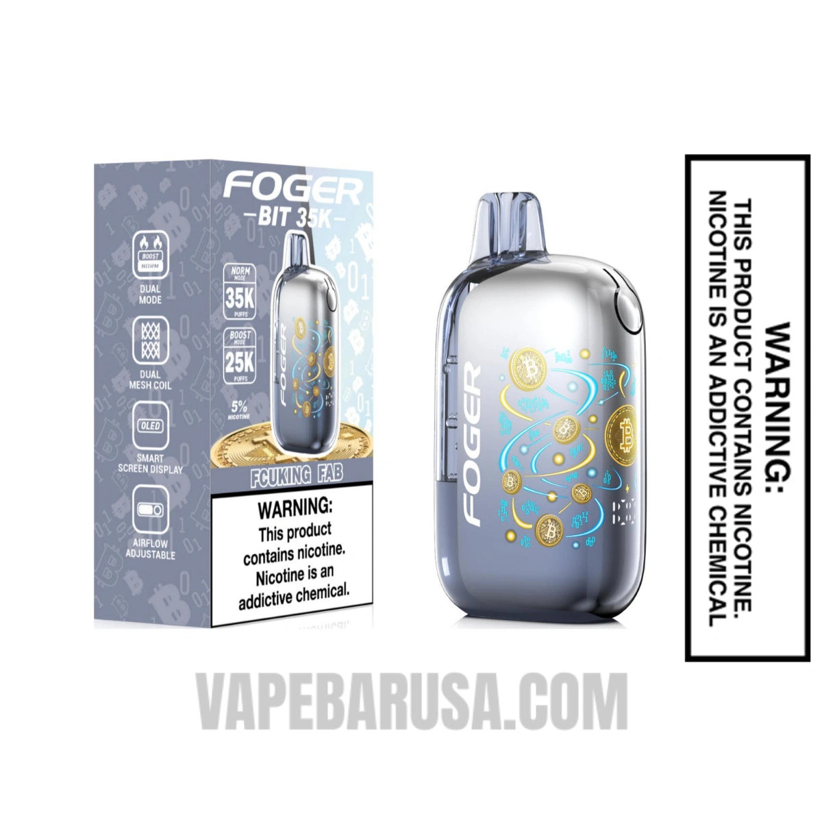 Fcuking FAB Foger Bit 35K Disposable Vape With Package Box