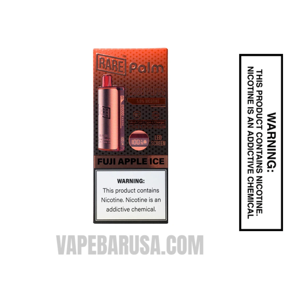 Fuji Apple Ice Rare Palm 10000 Disposable Vape With Package Box