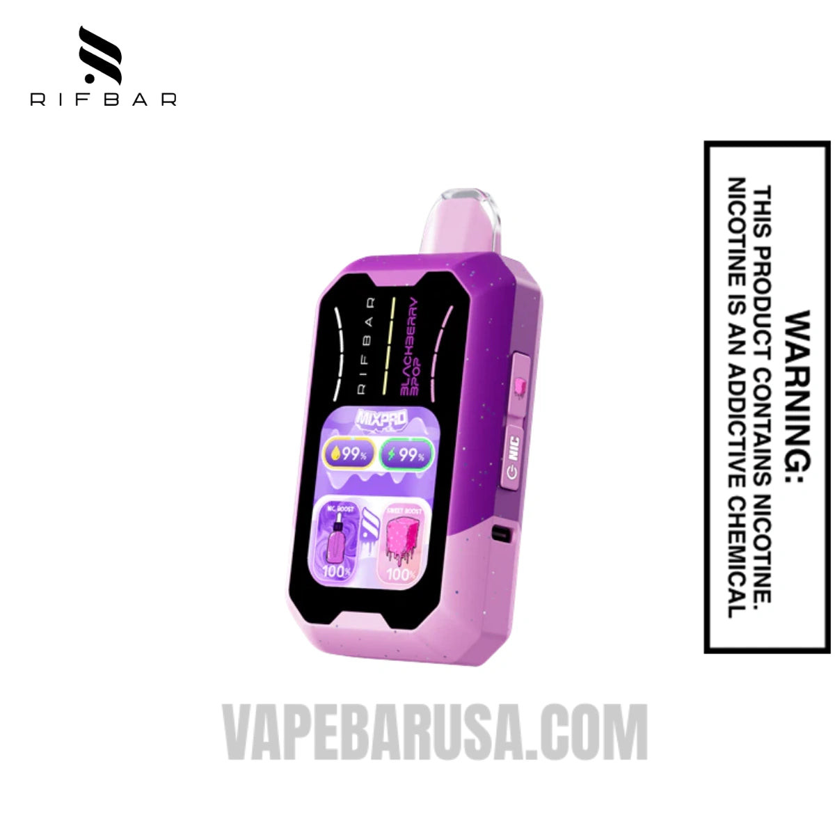 Blackberry B-Pop Rifbar MixPro Sweet 40K Disposable Vape
