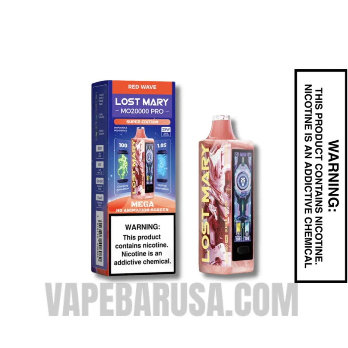 Red Wave Lost Mary MO20000 Pro Super Edition Vape With Package Box