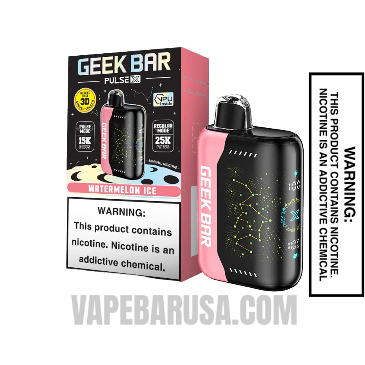 Watermelon Ice Geek Bar Pulse X Disposable Vape With Package Box