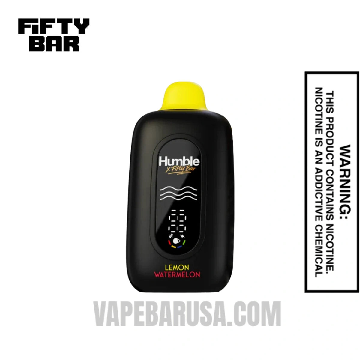 Lemon Watermelon Humble X Fifty Bar 20K Disposable Vape