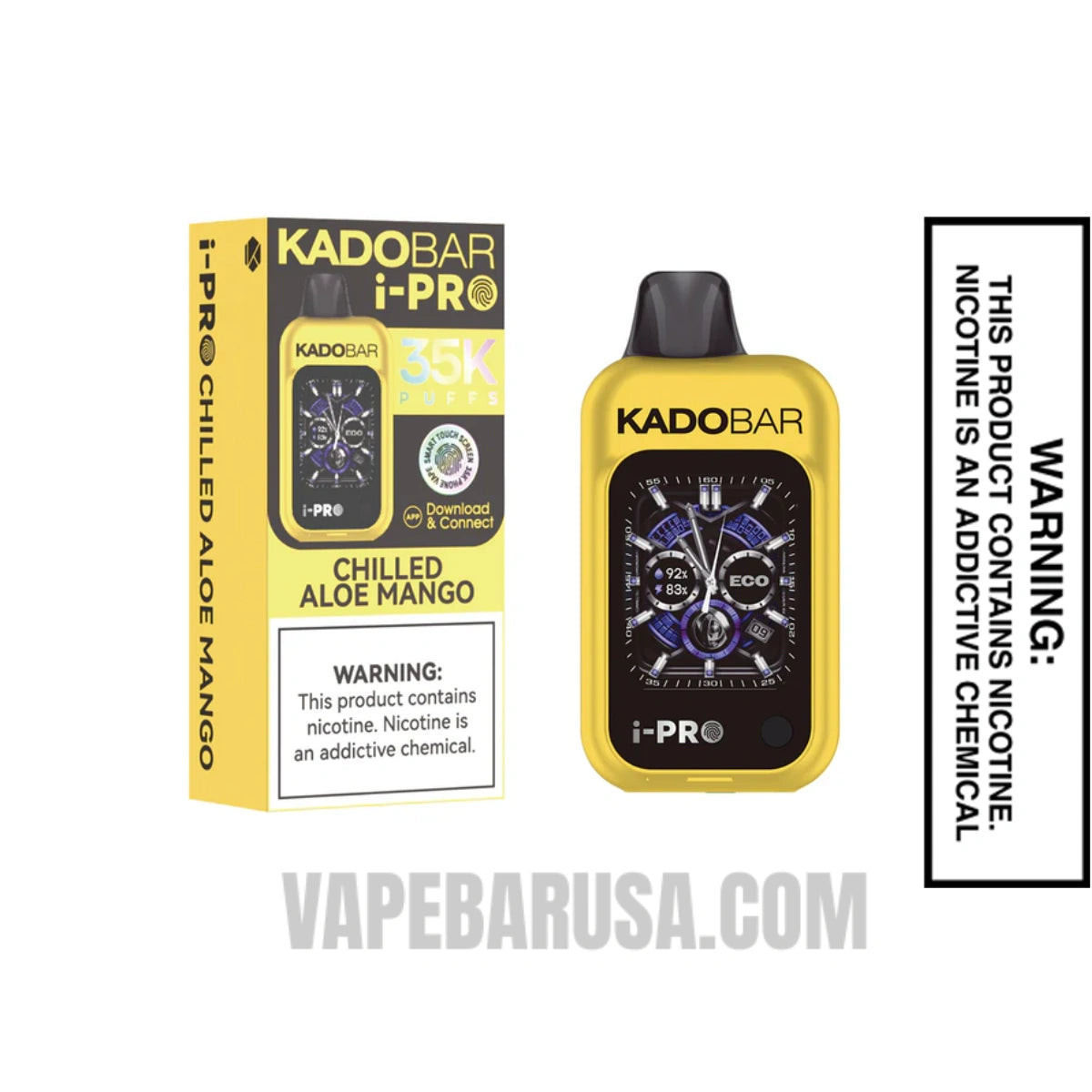 Chilled Aloe Mango Kado Bar i-Pro 35K Disposable Vape With Package Box