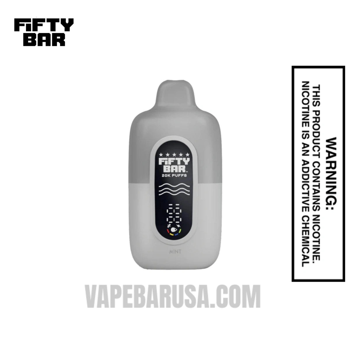 Mint Fifty Bar 20K Silver Series 2% Disposable Vape