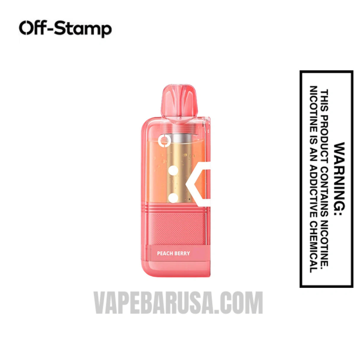 Peach Berry Off Stamp X Cube Crystal Cube 35K Vape Pod