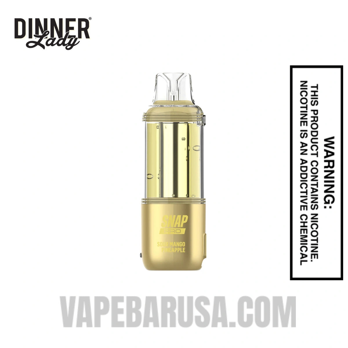 Sour Mango Pineapple Dinner Lady Snap Pro 35K Disposable Vape Pod