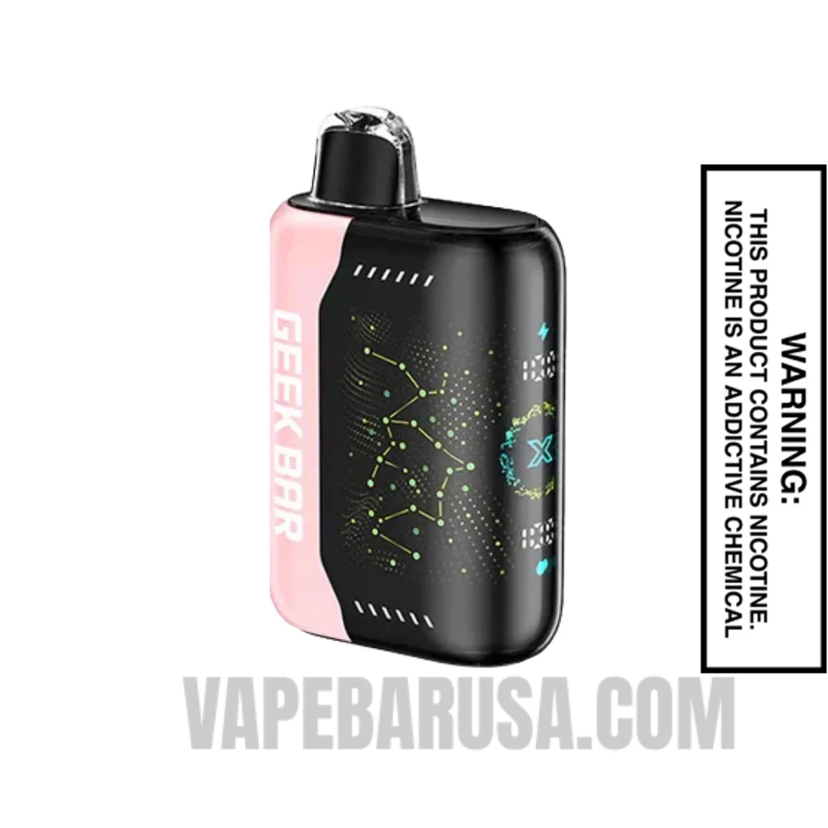 Strawberry B-Pop Geek Bar Pulse X Zero Nicotine Disposable Vape