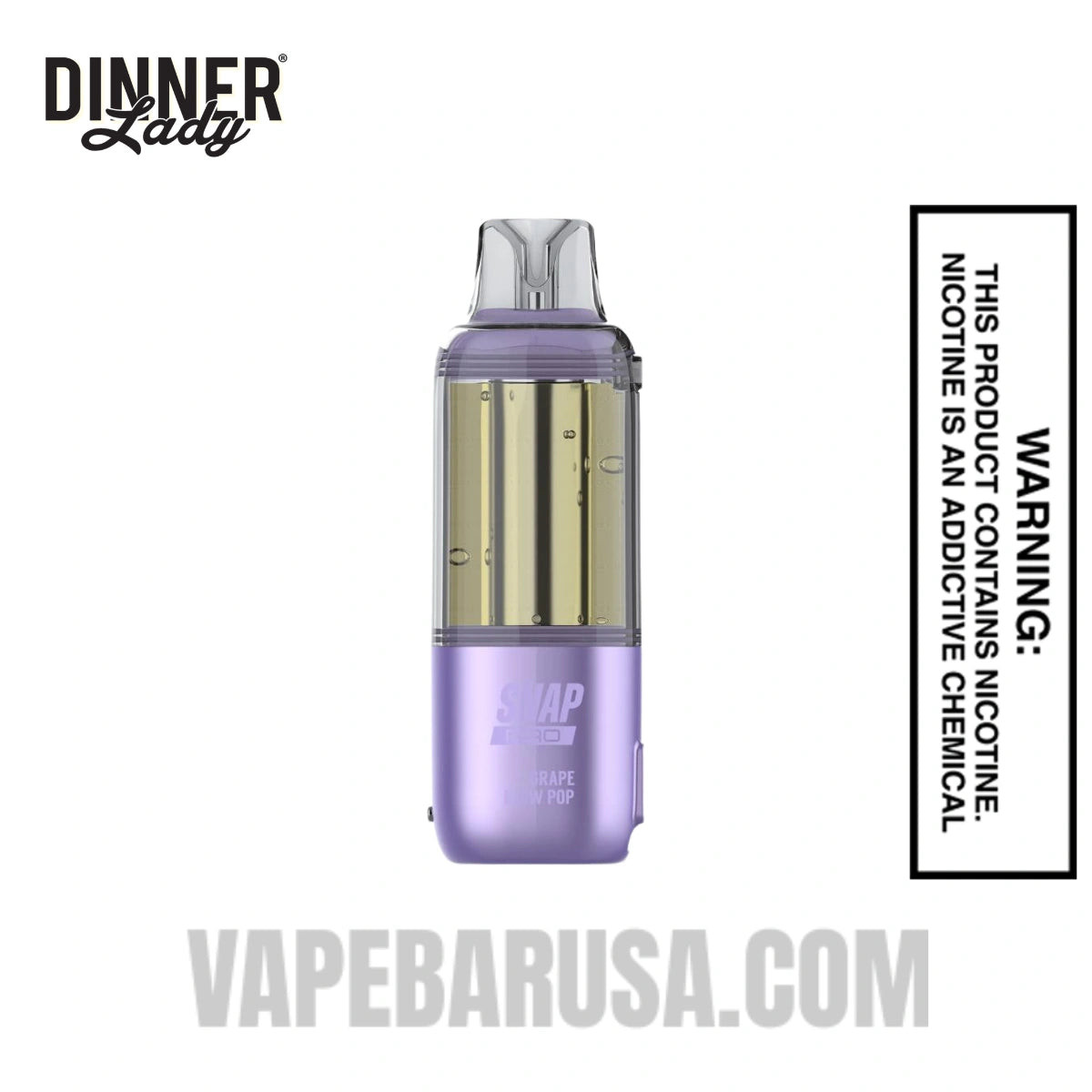 Grape Blow Pop Dinner Lady Snap Pro Intense 35K Pre-filled Replacement Pod